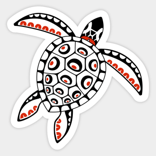 Haida sea turtle Sticker